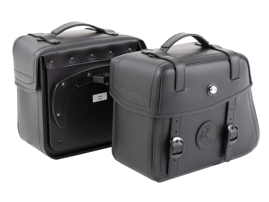Motoros táska [Hepco & Becker] - bőrtáska készlet Rugged 21 L - fekete - C-Bow