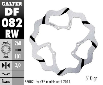 Red Moto CRF 450 RX Supermoto [2017-2018, 2020] - Oversize Wave® féktárcsa - 2. kép