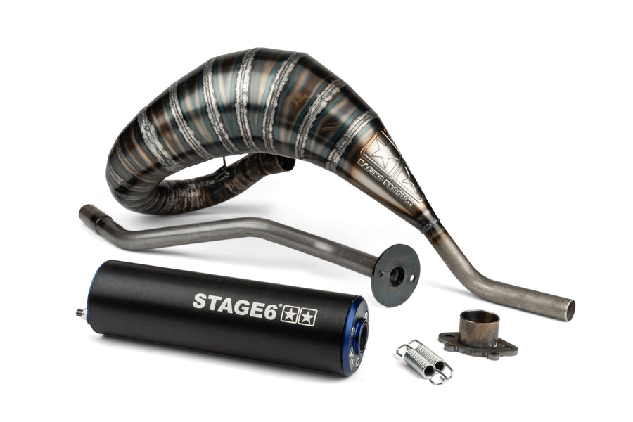 Aprilia SX 50 2T - kipufogó 80 - 90 kék / fekete