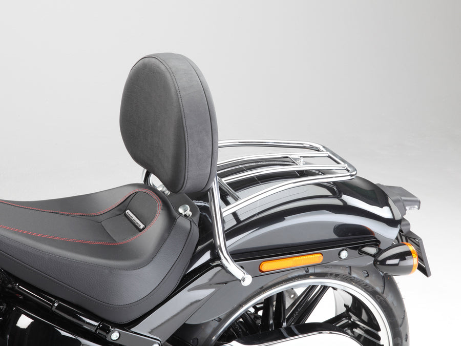 Harley Davidson Softail Fat Boy (Milwaukee-Eight 107/114) [2018] - Rider Sissy bár nagy, lekerekített párnával és csomagtartóval
