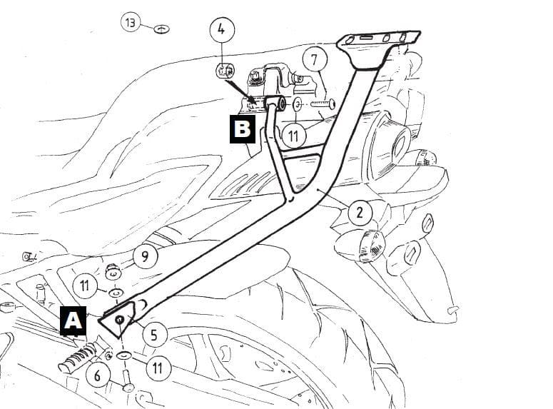 Yamaha FZ 6 [2004-2006] - alumínium rack
