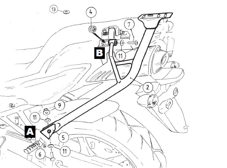 Yamaha FZ 6 [2004-2006] - alumínium rack