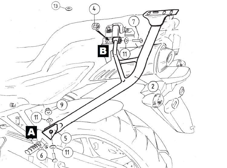 Yamaha FZ 6 [2007-2009] - alumínium rack