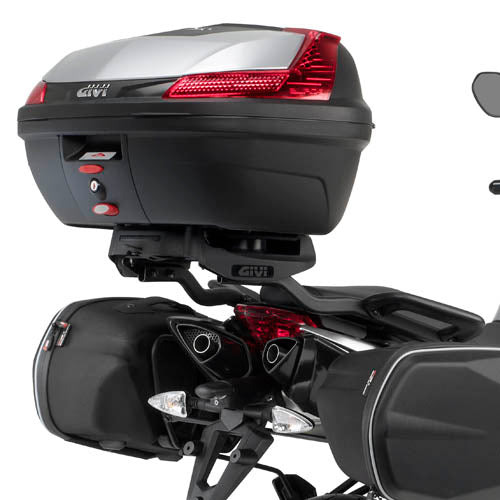 Aprilia Shiver 750 / 900 ABS [GIVI] - Felső toktartó MONOKEY® vagy MONOLOCK® tokokhoz, amelyek a MONOKEY®-hez rögzíthetők