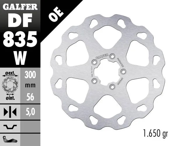 Harley-Davidson Xl 883 R Roadster [2015] - Wave® Bremsscheibe – Oberfläche: Silber, Edelstahl – Bild 4