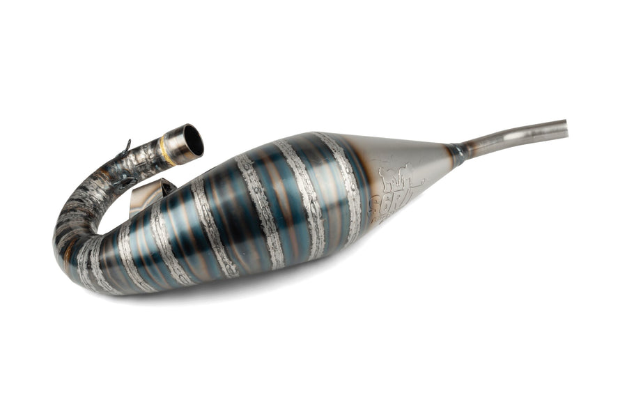 Derbi Senda X-Race SM '05 - '10 50 2T D50B0 - Auspuff 70-80 Hochmontage Rot