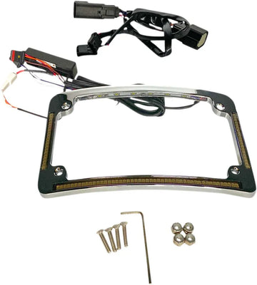 harley davidson flhr [CUSTOM DYNAMICS] – LED sugarú rendszámtábla keret - 0