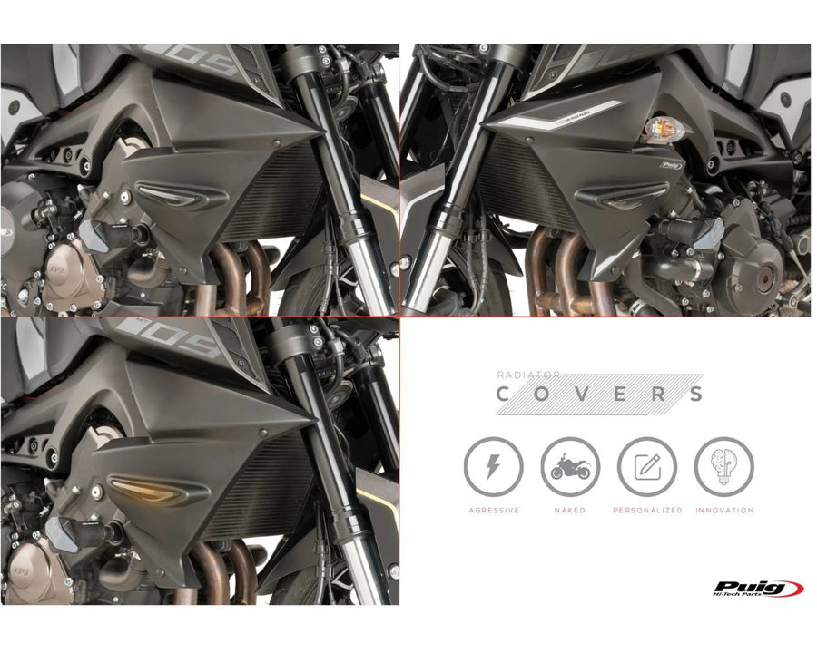 YAMAHA MT-09 SP [2020] – Radiátor sapka – matt fekete