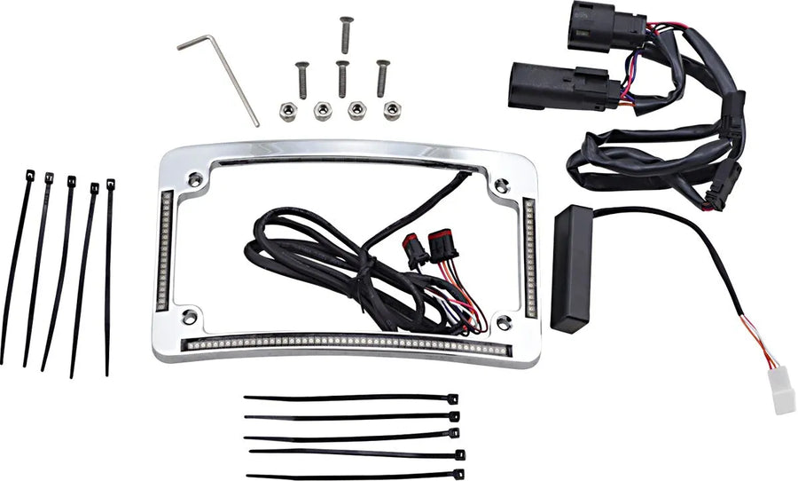 harley davidson fltruse [CUSTOM DYNAMICS] – LED sugarú rendszámtábla keret