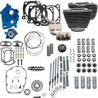 Harley-Davidson FLHFB 1868 Electra Glide Highway King 114 [2023] - 132" Power Package Motorleistungs-Kit – Oberfläche: Schwarz, Hervorgehobene Lamellen – Bild 11