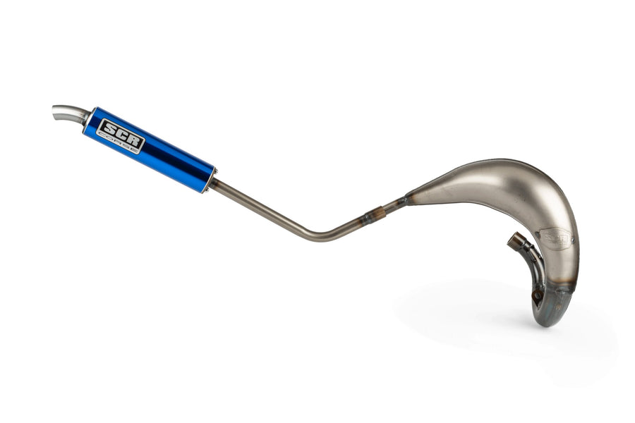 Rieju MRT 50 2T - Auspuff Handmade Cross 50-70 blau