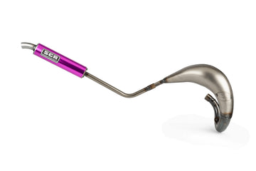 Rieju MRT SM 50 2T - Auspuff Handmade Cross 50-70 lila