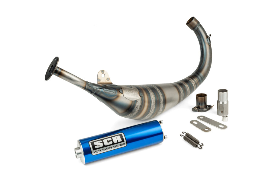 Beta RR Track 50 2T - Auspuff Racing Line 70 80 Blau