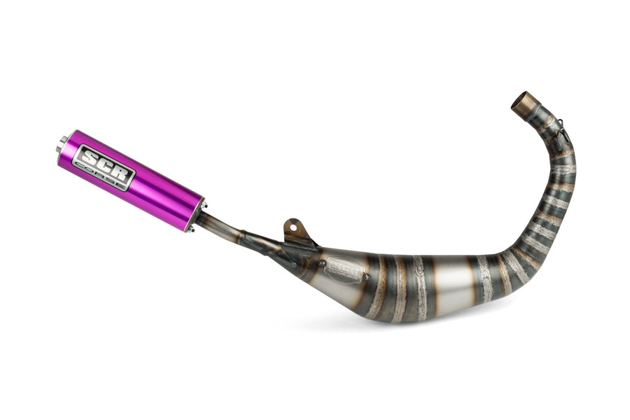 Derbi Senda R DRD Racing Enduro 50 2T D50B0 [2006–] - Kipufogó Racing Line 80 90 Lila