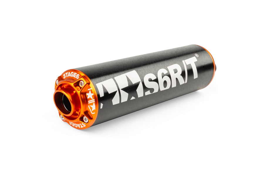 Peugeot XP6-Enduro 50 2T AM6 - Auspuff R/T 70 - 80 Schwarz / Orange