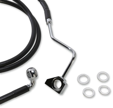 harley davidson fltr [DRAG SPECIALTIES] – Extended Black Brake Line Kit - 0