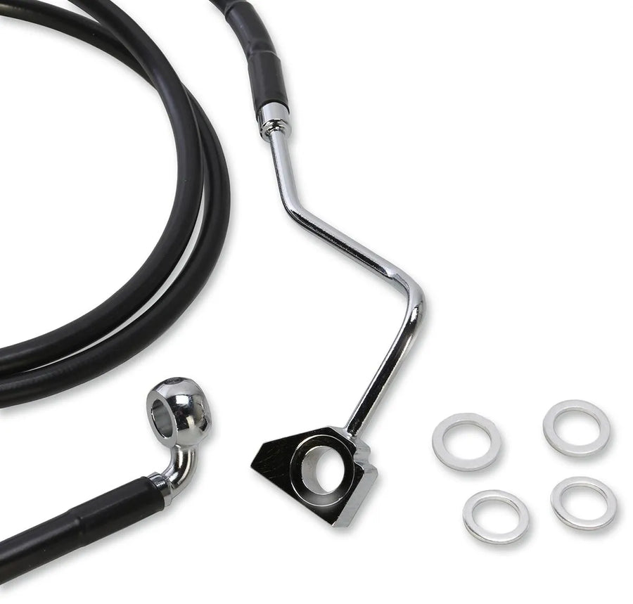 harley davidson fltr [DRAG SPECIALTIES] – Extended Black Brake Line Kit