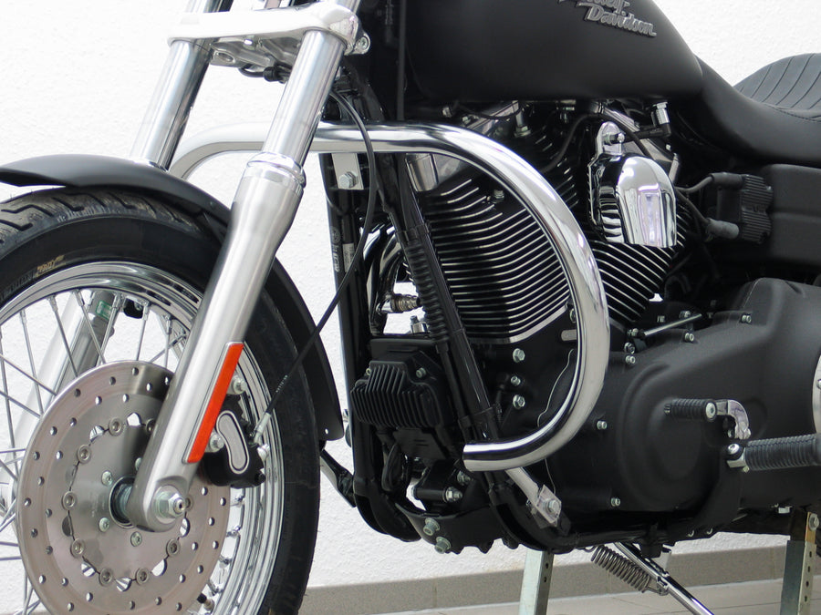 Harley Davidson Dyna Glide Low Rider [2015-2017] - Védőrúd, nagy változat 38 mm-es csőből, kerek forma