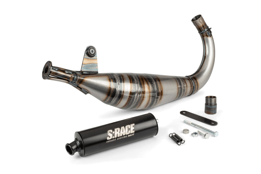 MBK X-Limit Enduro 50 2T AM6 [2004–] - Auspuff S Race 85-100 Low-Mount Schwarz