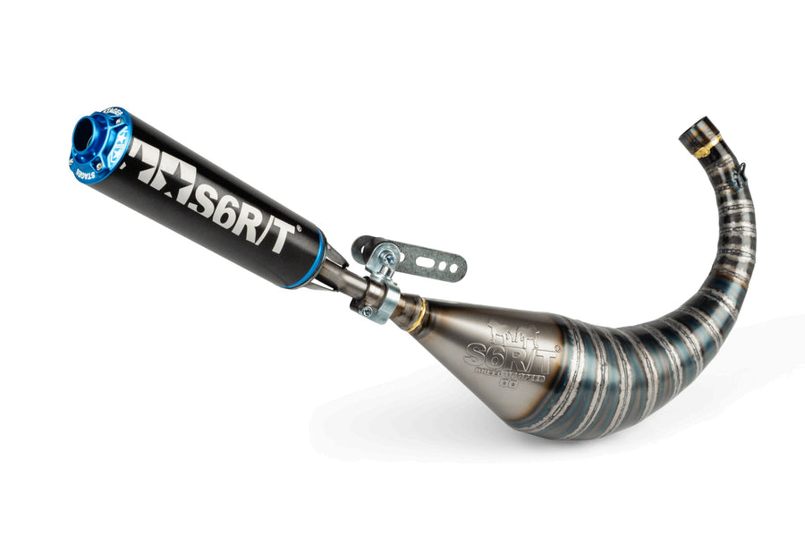 Beta RR Track 50 2T - Auspuff R/T 70 - 80 Schwarz / Blau