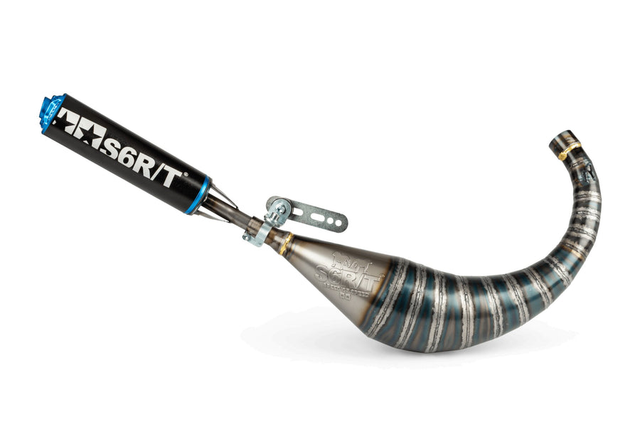 Rieju RR Enduro 50 2T AM6 - Auspuff R/T 70 - 80 Schwarz / Blau