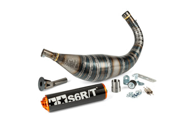 Beta RR Enduro 50 2T - Kipufogó R/T 80-90 fekete/narancs