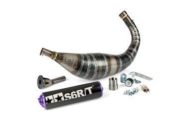 Beta RR Enduro 50 2T - Kipufogó R/T 80-90 fekete / lila