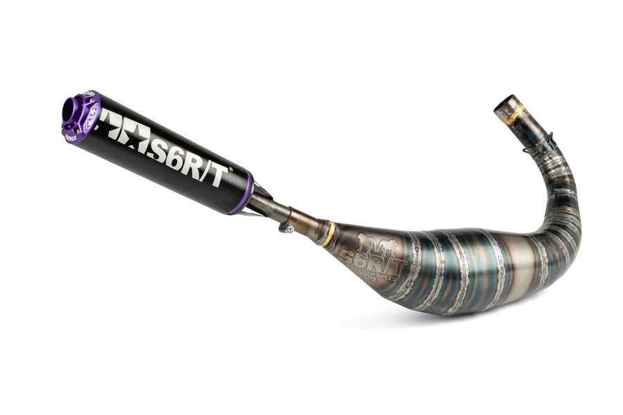 Beta RR Track 50 2T - Auspuff R/T 90-100 Schwarz/Lila