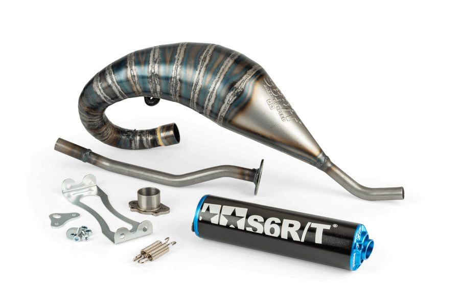 Aprilia RX Enduro 50 2T D50B0 [2007–] - Auspuff R/T Hoch Schwarzblau