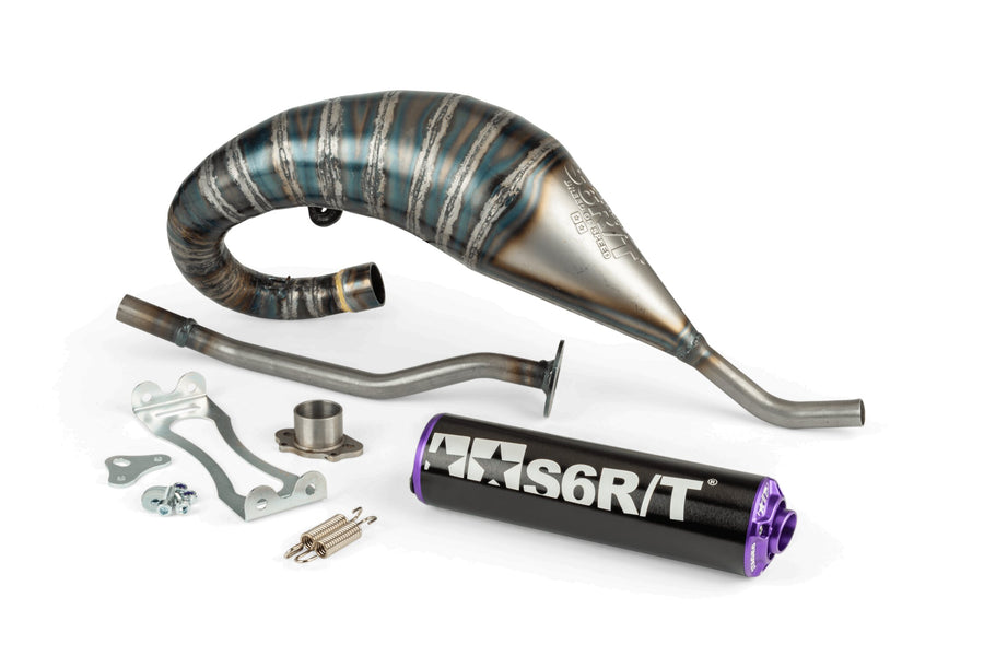 Derbi Senda DRD X-Treme SM '10 - '17 50 2T D50B0 - Auspuff R/T Hoch Schwarzlila