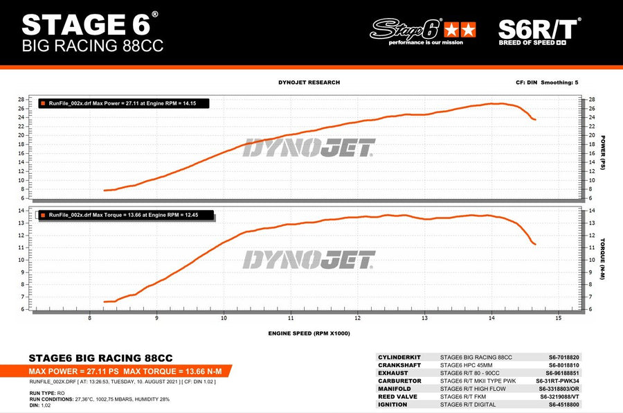 Generic Trigger SM 50 2T AM6 - Motorpack Zylinder Kurbelwelle 45mm 88ccm