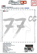 Beta RR Enduro 50 2T - Motorpack Zylinder Auspuff Big Racing 77ccm