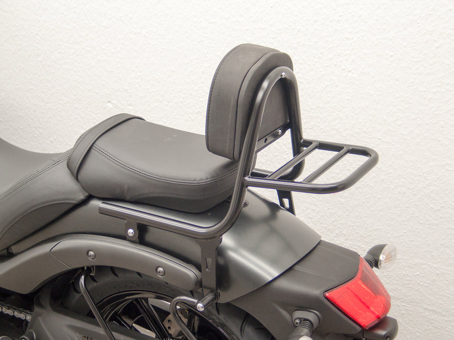 Kawasaki Vulcan S (EN650A) 2015-2020 és (EN650J) 2021- [2015-2020] - Sissy rúd csőből párnával és csomagtartóval, fekete
