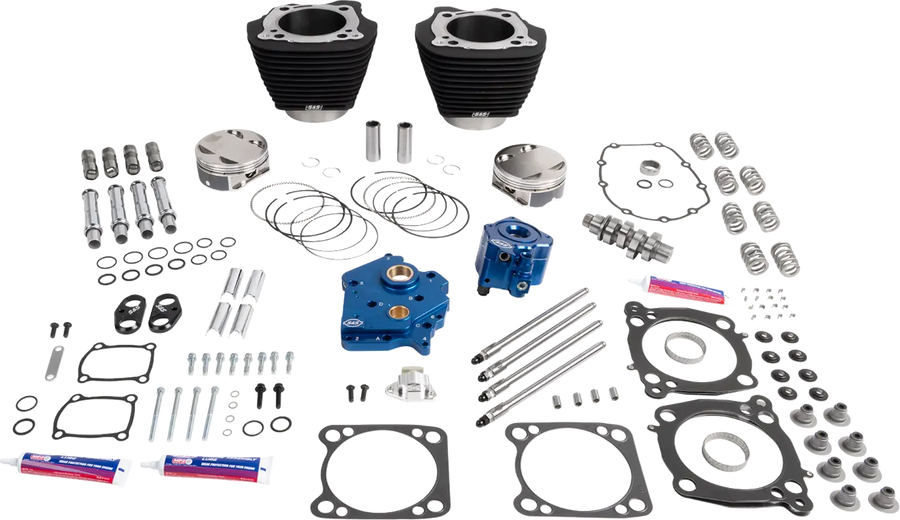 Harley-Davidson FXBB 1923 Softail Street Bob 117 [2026] - 132" Power Package Motorleistungs-Kit – Oberfläche: Schwarz, Nicht hervorgehobene Kühlrippen – Bild 1