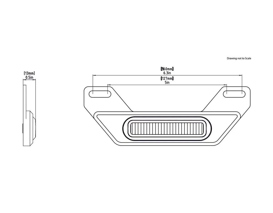 honda cb 500 [DENALI] – B6 LED féklámpa készlet rendszámtartóval