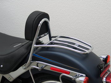 Harley Davidson Softail (Twin Cam 96B) Fat Boy (FLSTF/FLSTFI) 2012-2017 [2012-2017] - Rider Sissy bár párnával és csomagtartóval