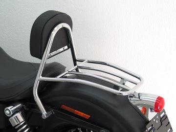 Harley Davidson Dyna Street Bob (FXDB) 2009-2013 [2009-2013] – Rider Sissy bár párnával és csomagtartóval