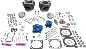 Harley-Davidson FXLRST 1923 Softail Low Rider ST 117 H.O. [2026] - 132" Power Package Motorleistungs-Kit – Oberfläche: Schwarz, Hervorgehobene Lamellen – Bild 1