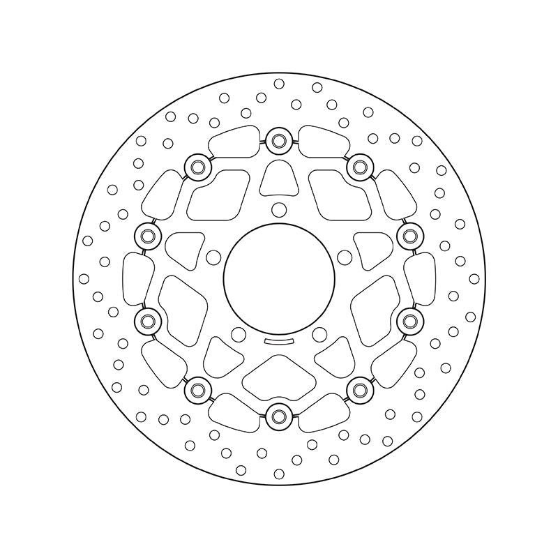 Kawasaki Er 6 F [BREMBO] - Oro sorozatú kerek lebegő féktárcsa