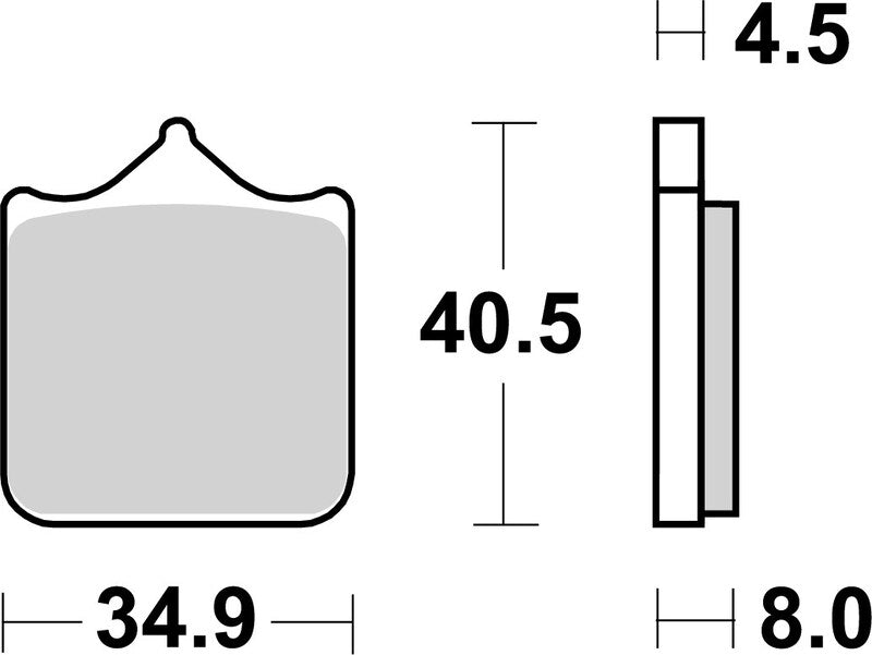 Gasgas Sm 700 [BREMBO] – Utcai szinterezett fém fékbetétek – 07BB33LA