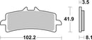 Aprilia Tuono 1100 [BREMBO] - Competition Carbon Kerámia fékbetétek - 07BB37RC-1