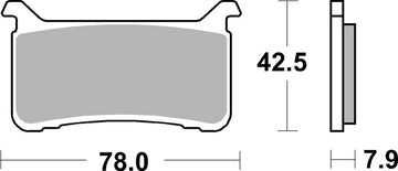 Honda Cbr 600 [BREMBO] - Competition Carbon Kerámia fékbetétek - 07HO63RC