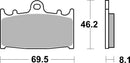 Kawasaki Zr 1100 [BREMBO] - Competition Carbon Kerámia fékbetétek - 07KA13RC