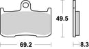 Kawasaki Z Electric [BREMBO] – Competition Carbon Kerámia fékbetétek – 07KA23RC