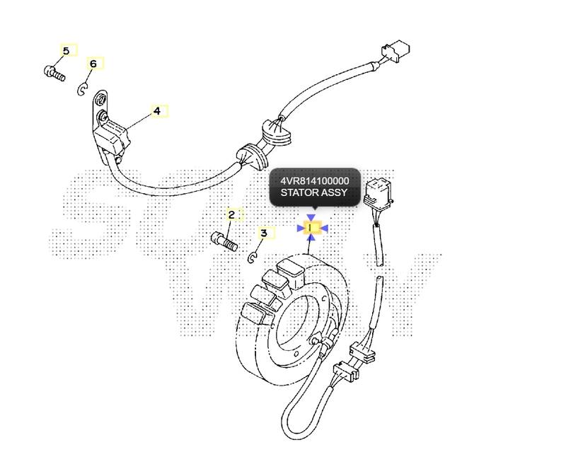 Yamaha Xvs 650 [TOURMAX] – Állórész – Yamaha XVS 650 Dragstar
