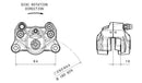 Hyperstrada 821 [BREMBO] - Hátsó féknyereg Ø34mm természetes