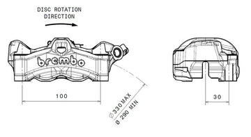 Honda Cb 1000 [BREMBO] - Stylema féknyereg első jobb natúr - 0