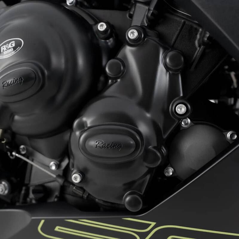 Triumph TIGER SPORT 660 [2022-2025] - Race Series jobb forgattyúházburkolat-védő (gyújtás) - Fekete Triumph Trident 660