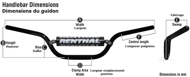 Aprilia Tuareg Rally 660 [RENTHAL] - Kormány 609 Fatbar