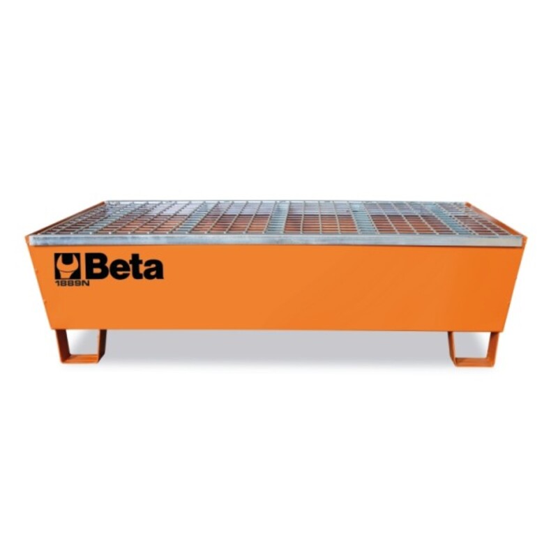 BETA hordótalp (szállítható) acél 2 hordó tárolására (egyenként 200 l)